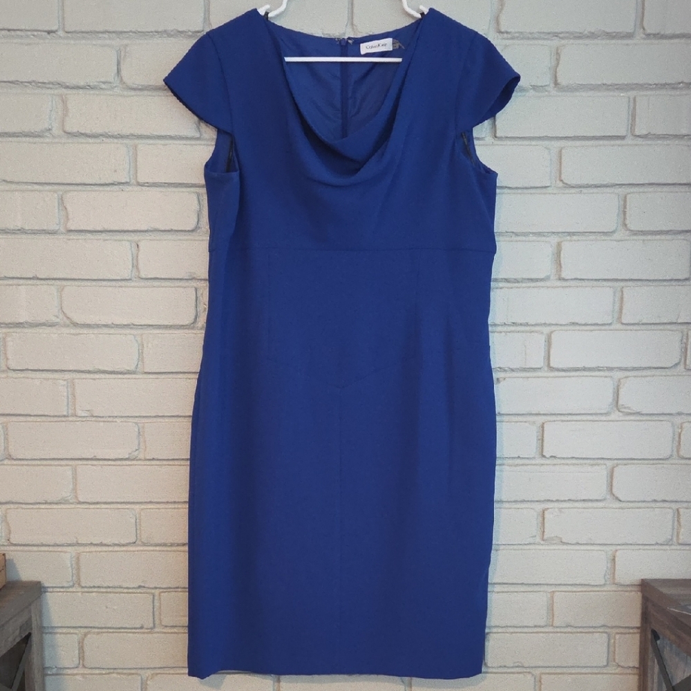 Calvin Klein Royal Blue Midi Dress